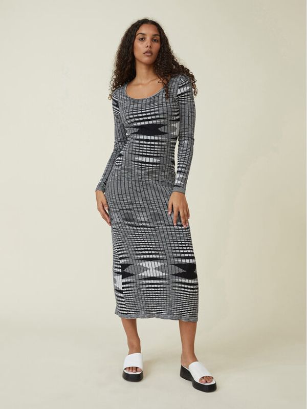 Cotton On Cotton On Плетена рокля 2054838 Черен Slim Fit