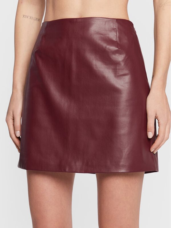 Cotton On Cotton On Пола от имитация на кожа 2054349 Бордо Regular Fit