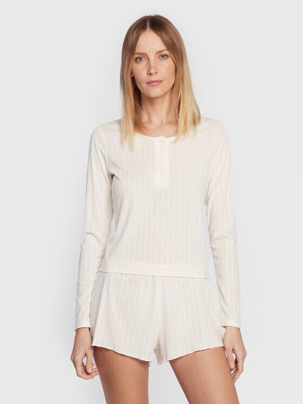 Cotton On Cotton On Тениска на пижама 6335013 Екрю Regular Fit