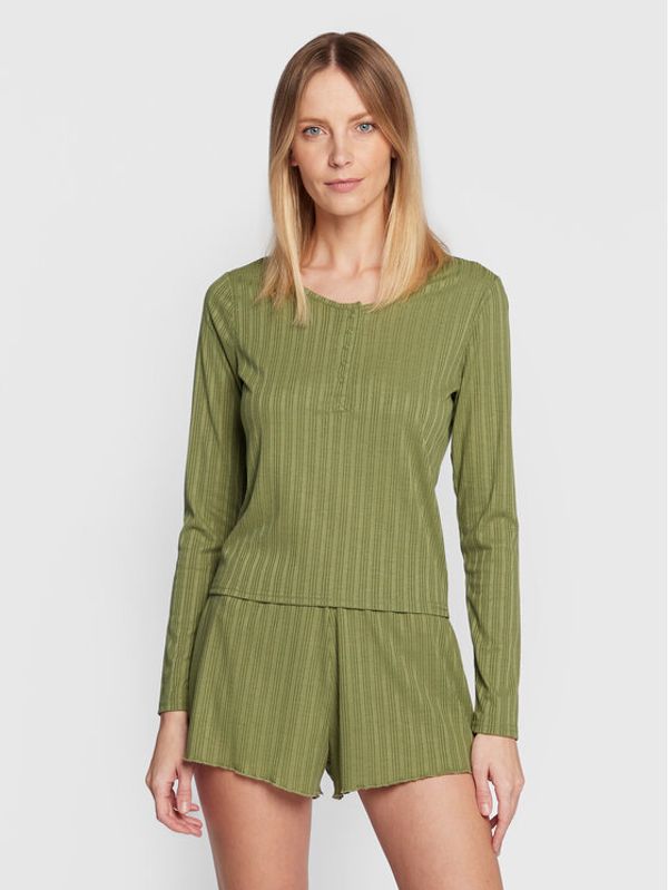 Cotton On Cotton On Тениска на пижама 6335013 Зелен Regular Fit