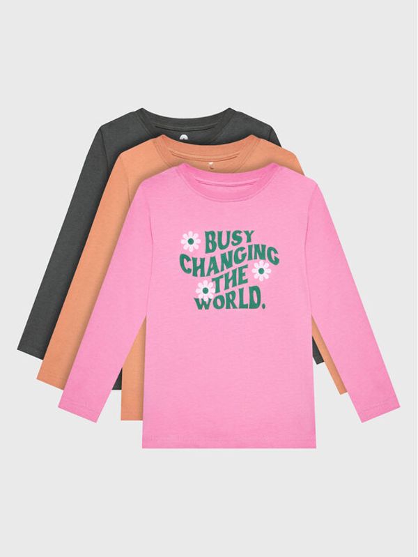 Cotton On Kids Cotton On Kids Комплект 3 блузи 7342662 Цветен Regular Fit