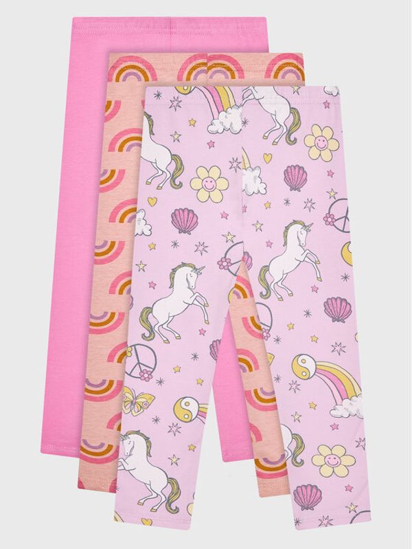 Cotton On Kids Cotton On Kids Комплект 3 чифта клинове 7342155 Розов Slim Fit