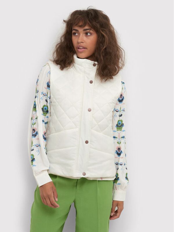 Cream Cream Елек CROlli 10610890 Сив Loose Fit