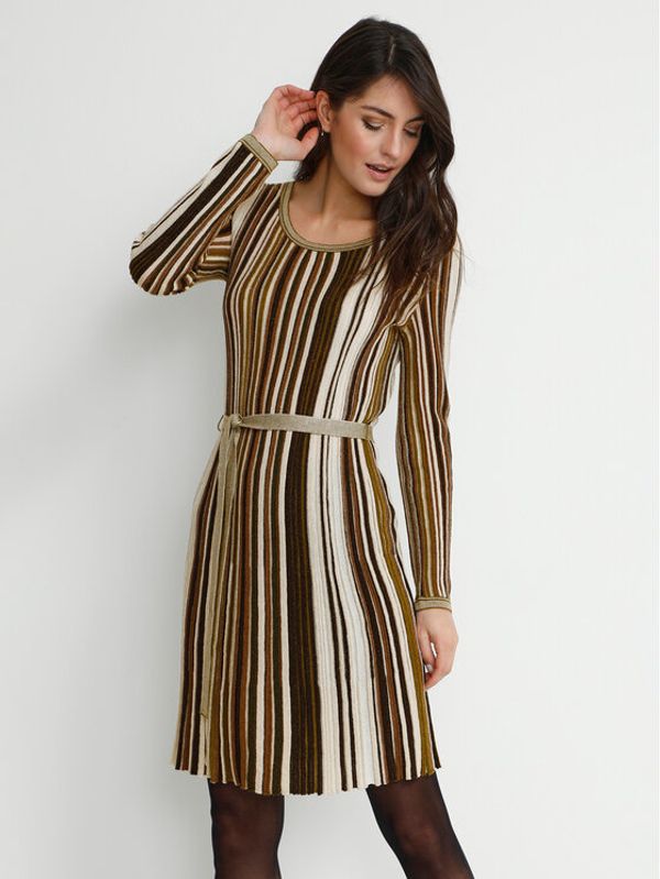 Cream Cream Ежедневна рокля Mia 10610427 Кафяв Slim Fit