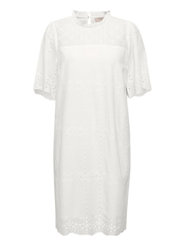 Cream Cream Ежедневна рокля Moccamia 10611191 Бял Regular Fit