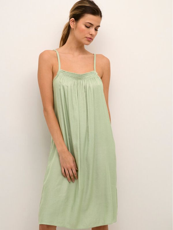 Cream Cream Лятна рокля Siran 10611456 Зелен Loose Fit