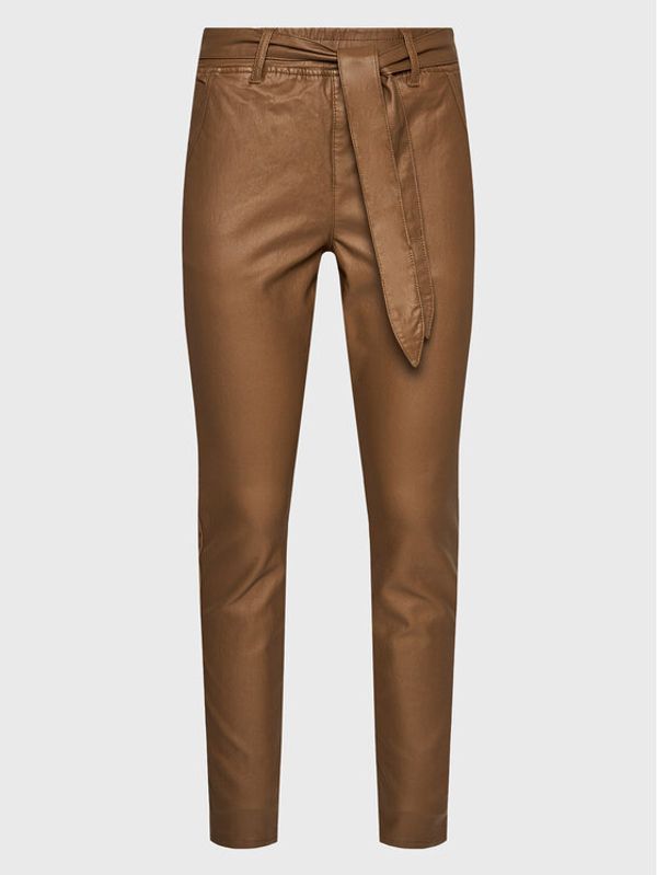 Cream Cream Панталони от имитация на кожа Torid 10610407 Кафяв Relaxed Fit