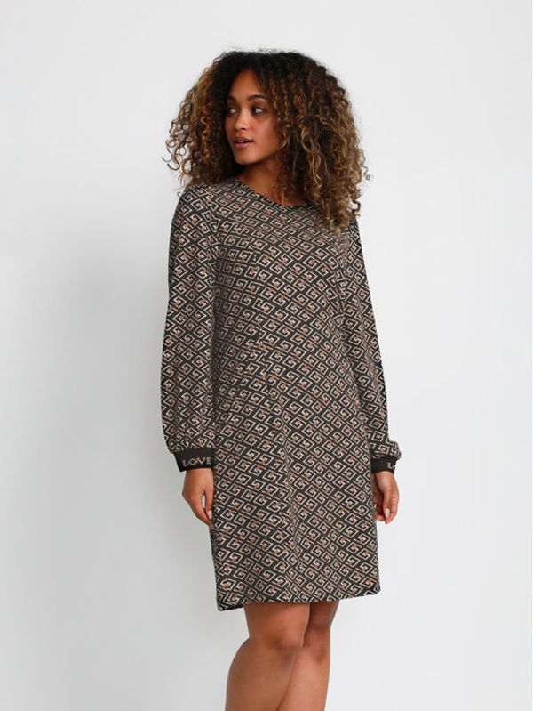 Cream Cream Плетена рокля Gambis 10610598 Кафяв Regular Fit