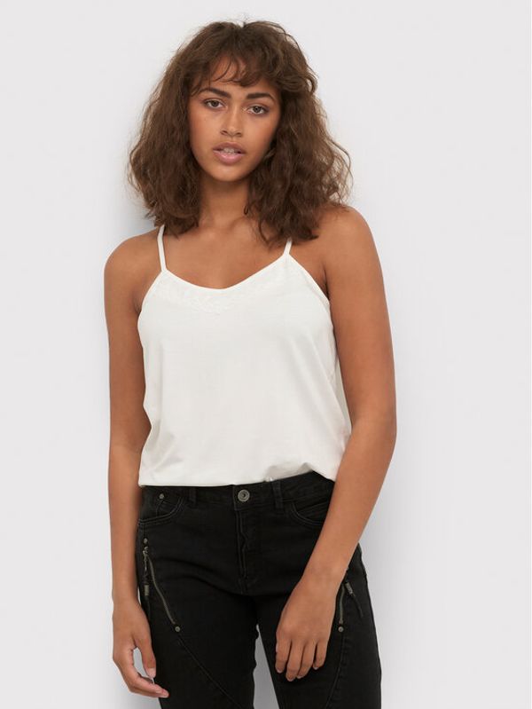 Cream Cream топ CRTrulla 10610677 Бял Slim Fit