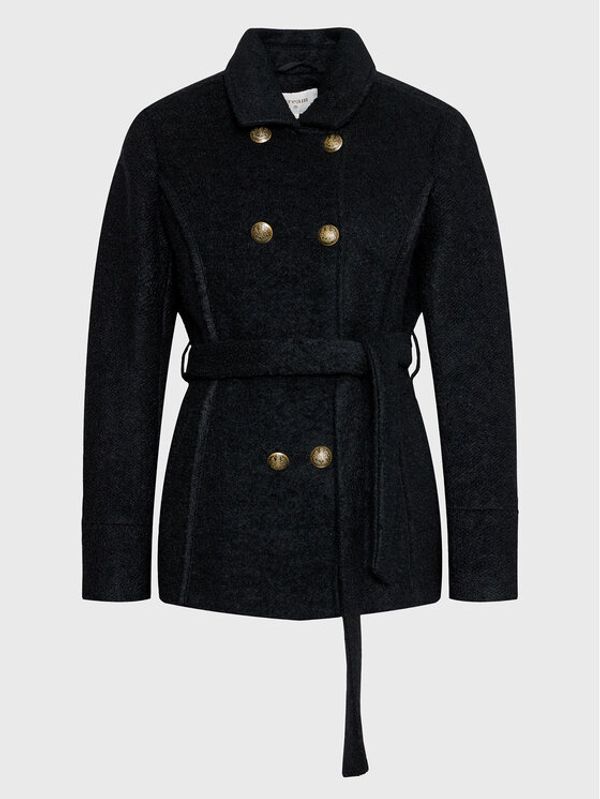 Cream Cream Вълнено палто Annabell 10610309 Черен Regular Fit