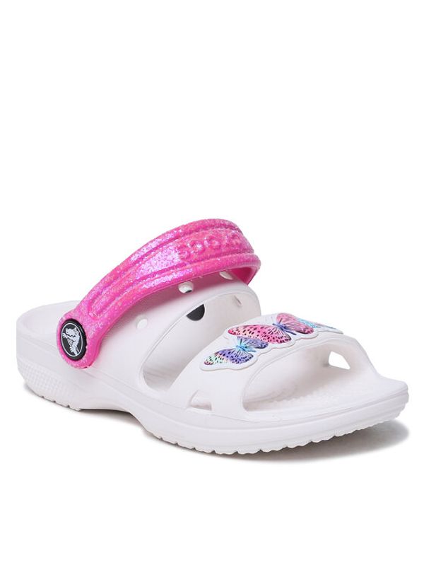 Crocs Crocs Чехли Classic Embellished Sandal T 207803 Бял