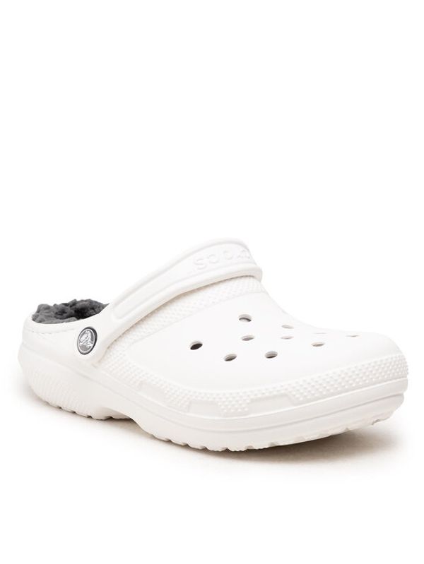 Crocs Crocs Чехли Classic Lined Clog 203591 Бял