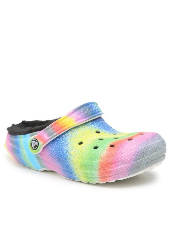 Crocs Crocs Чехли Classic Lined Spray Dye 208045 Цветен