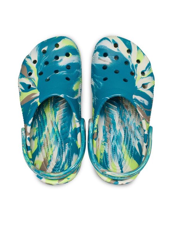 Crocs Crocs Чехли Crocs Classic Marbled Kids Clog 207464 Син