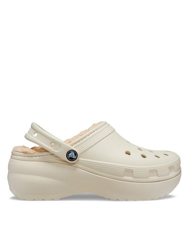 Crocs Crocs Чехли Crocs Classic Platform Lined Clog W 207938 Бежов