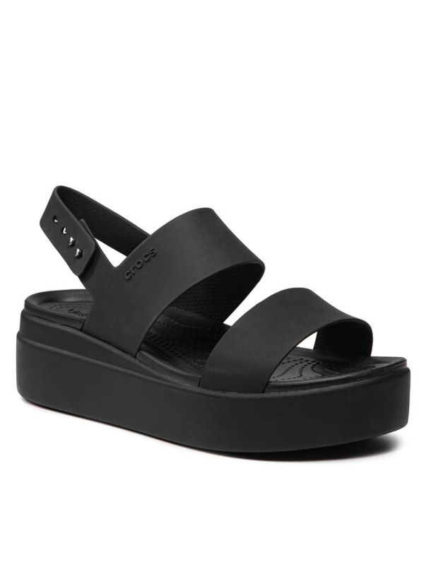 Crocs Crocs Сандали Brooklyn Low Wedge W 206453 Черен