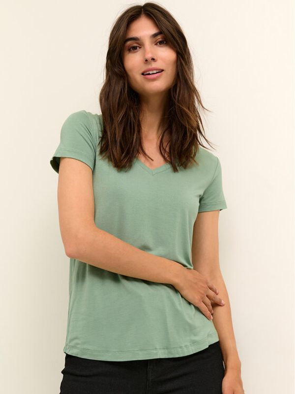 Culture Culture Тишърт Poppy 50105673 Зелен Regular Fit