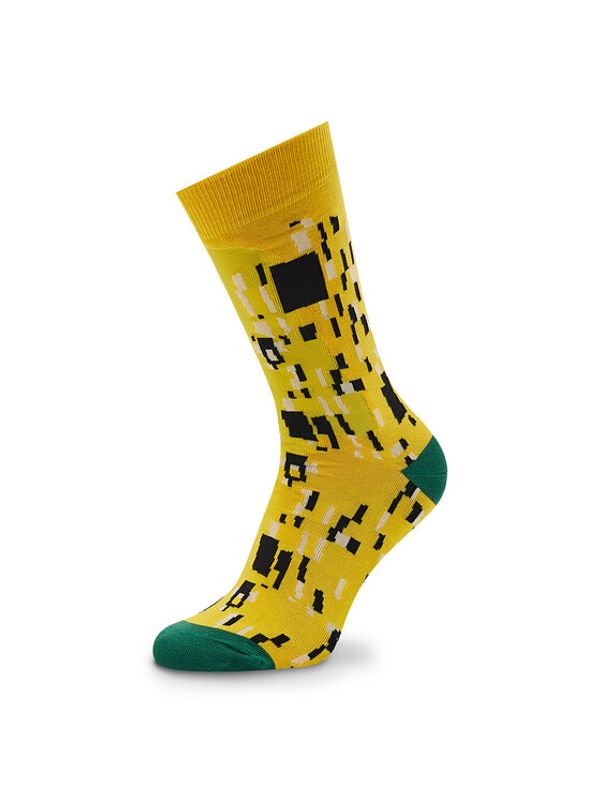 Curator Socks Curator Socks Дълги чорапи unisex Kiss Жълт