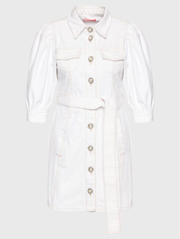 Custommade Custommade Дънкова рокля Karly 999448456 Бял Regular Fit