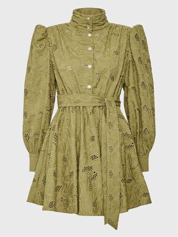 Custommade Custommade Ежедневна рокля Linnea 999370435 Зелен Regular Fit