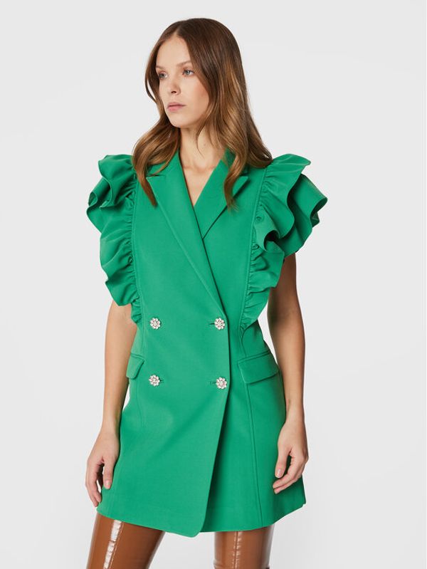 Custommade Custommade Коктейлна рокля Kobane 999425401 Зелен Regular Fit