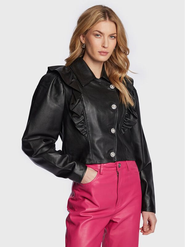 Custommade Custommade Кожено яке Faria 999418844 Черен Regular Fit