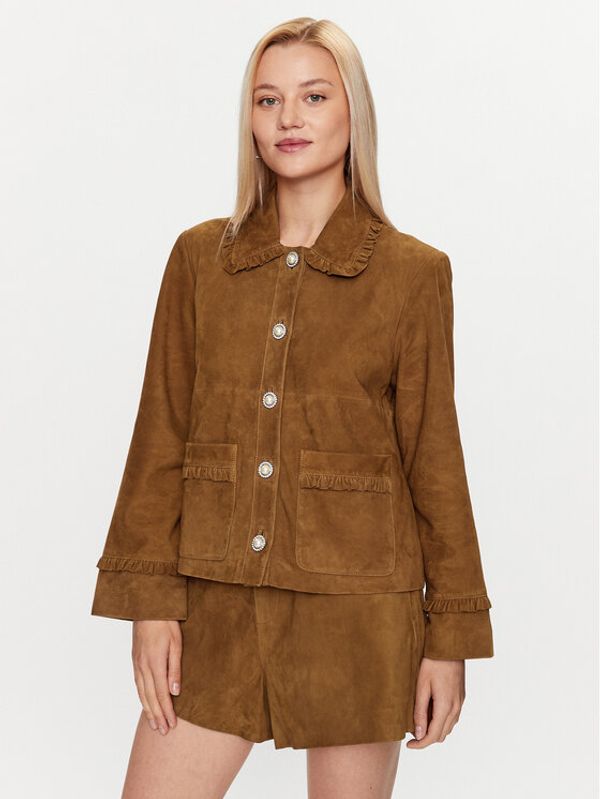 Custommade Custommade Кожено яке Gabina 999589862 Кафяв Regular Fit