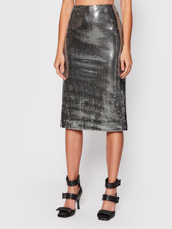 Custommade Custommade Пола тип молив Sarah By Nbs 213801906 Сребрист Slim Fit