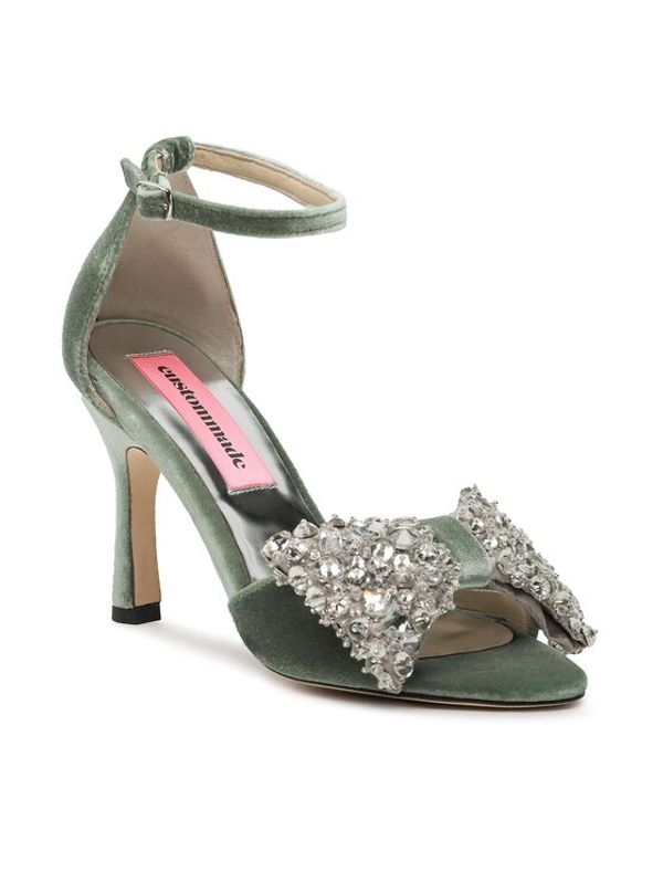 Custommade Custommade Сандали Ashely Crustal Bow 999620046 Зелен