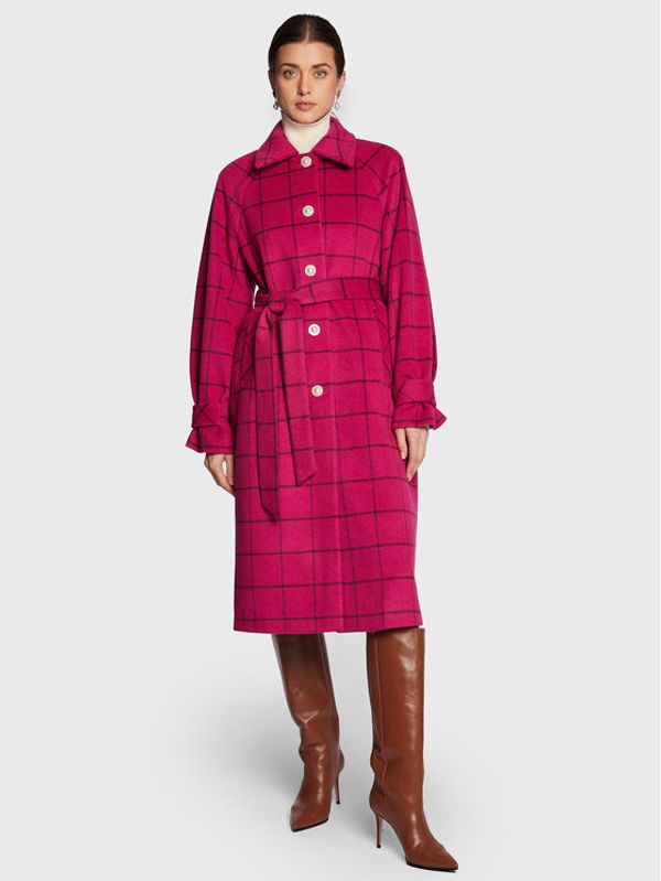 Custommade Custommade Вълнено палто Isabel 999540835 Розов Regular Fit