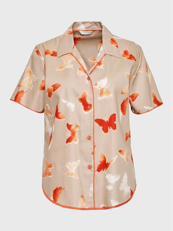 Cyberjammies Cyberjammies Тениска на пижама 9588 Бежов Regular Fit