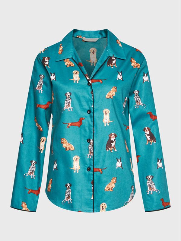 Cyberjammies Cyberjammies Тениска на пижама Coco CY9574 Зелен Regular Fit