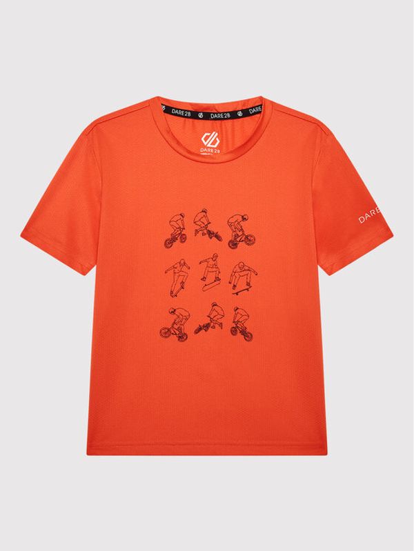 Dare2B Dare2B Тениска от техническо трико Rightful DKT428 Оранжев Regular Fit