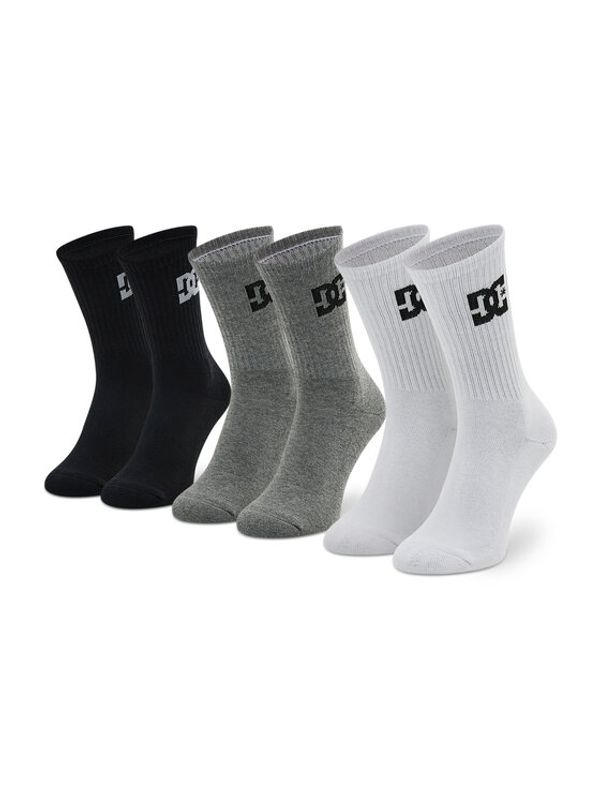 DC DC Комплект 3 чифта дълги чорапи мъжки ADYAA03153 Бял