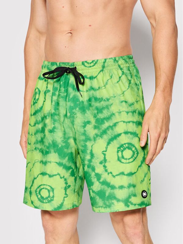 DC DC Плувни шорти Unboxed EDYJV03028 Зелен Regular Fit