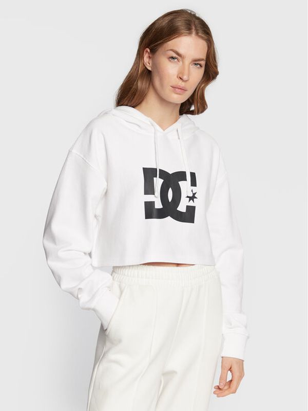 DC DC Суитшърт ADJFT03028 Бял Relaxed Fit