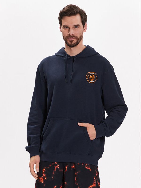 DC DC Суитшърт Quality Goods ADYSF03104 Тъмносин Relaxed Fit