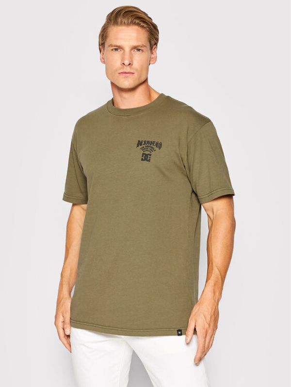 DC DC Тишърт Crack Of Dawn ADYZT05112 Зелен Standard Fit