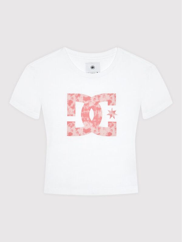 DC DC Тишърт Star ADJZT03029 Бял Regular Fit