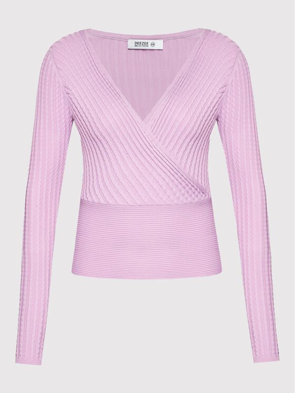 DeeZee DeeZee Блуза Bound By Love PKH023 Виолетов Slim Fit