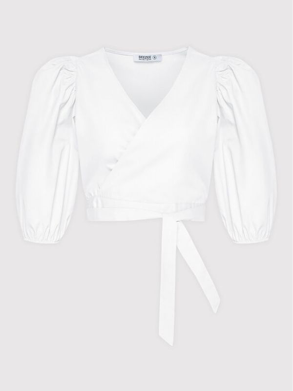 DeeZee DeeZee Блуза Doris DZ039 Бял Regular Fit