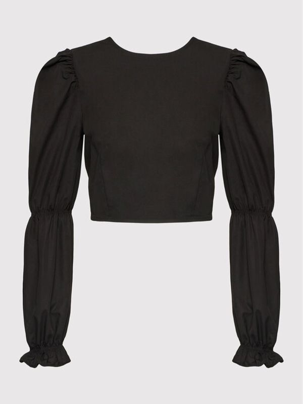 DeeZee DeeZee Блуза Edelweiss 3FB015 Черен Regular Fit