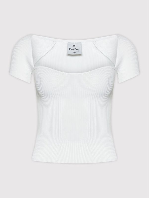 DeeZee DeeZee Блуза Julietta BLK003 Бял Slim Fit
