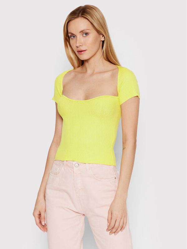 DeeZee DeeZee Блуза Julietta BLK003 Жълт Slim Fit