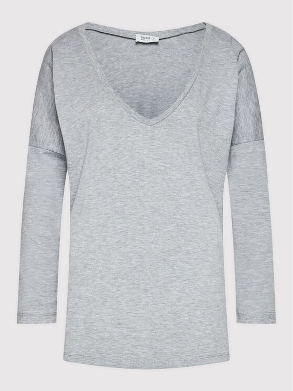DeeZee DeeZee Блуза Simple Way DK-004 Сив Relaxed Fit