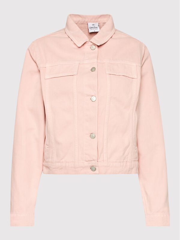 DeeZee DeeZee Дънково яке Don't Rush KL032 Розов Regular Fit