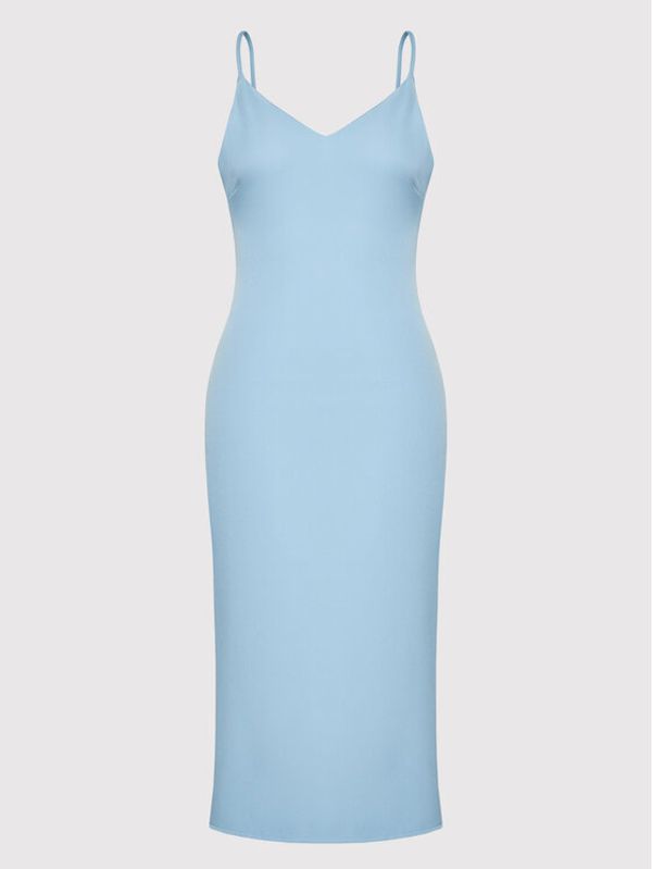 DeeZee DeeZee Ежедневна рокля Becca HSM017 Син Slim Fit