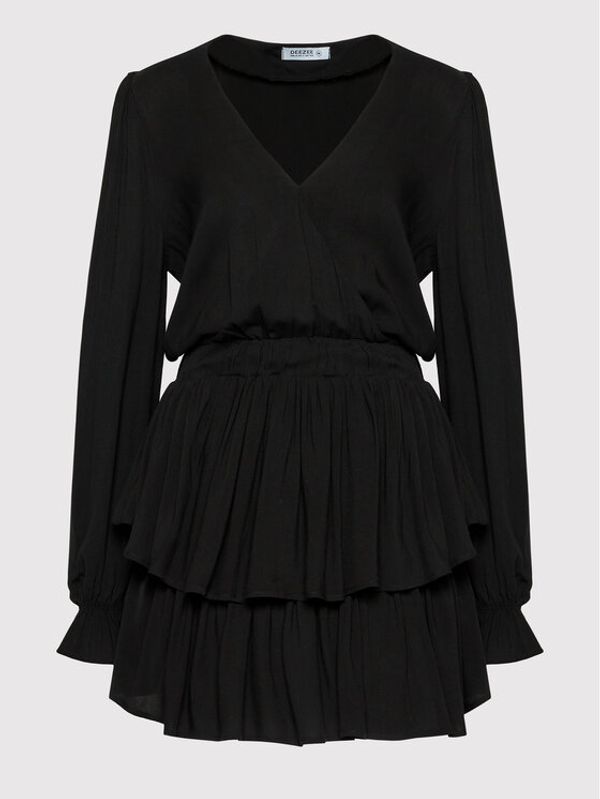 DeeZee DeeZee Ежедневна рокля Gabriella DZ008 Черен Regular Fit