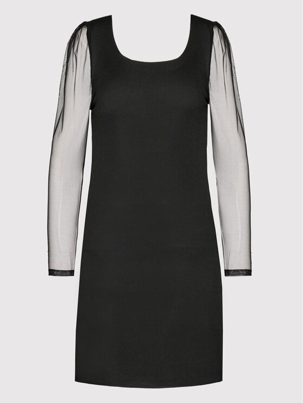 DeeZee DeeZee Коктейлна рокля Classical Issue PRK-448 Черен Slim Fit