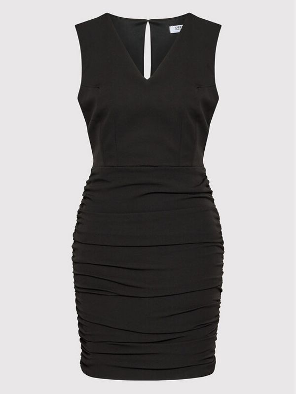 DeeZee DeeZee Коктейлна рокля Entermity PLY033 Черен Slim Fit